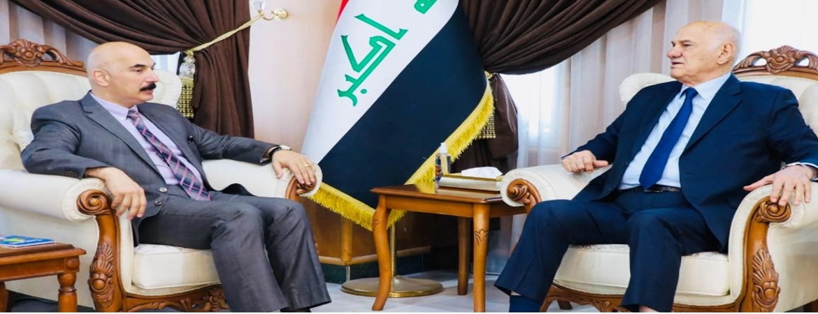 لقاء الدكتور طورهان المفتي مستشار رئيس الوزراء مع السيد وزير الموارد المائية
